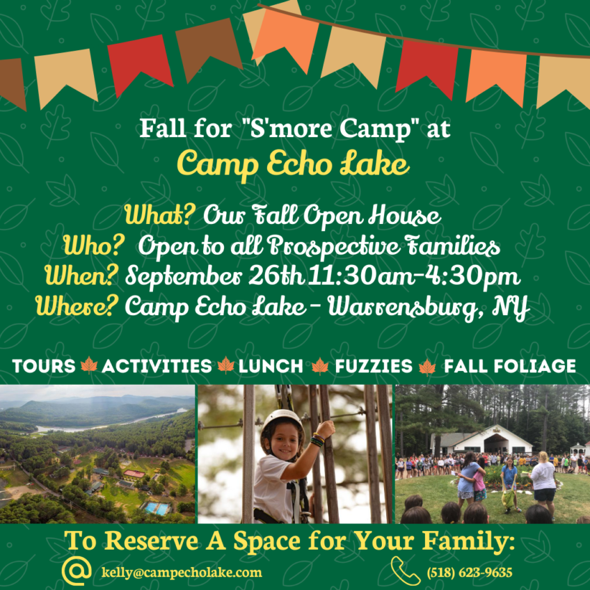 Fall Visits and Tours for Summer 2021 Camp Echo Lake